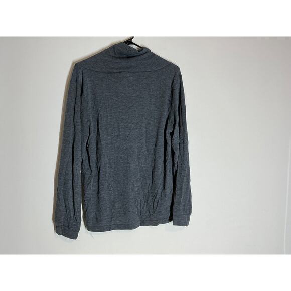 Star Wars Mock Neck Hoodie Size L Gray Women's Long Sleeve Logo Loungewear Soft - Picture 4 of 5